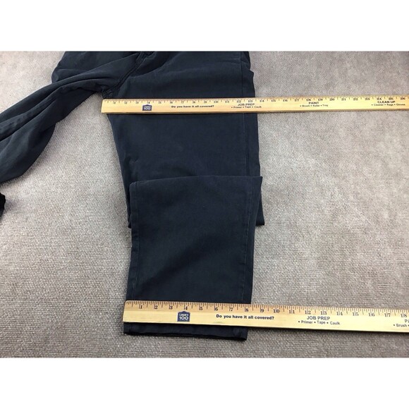 Marine Layer Chino Pants Men Sz Large Faded Black Casual Elastic Waist Stretch - Picture 11 of 16